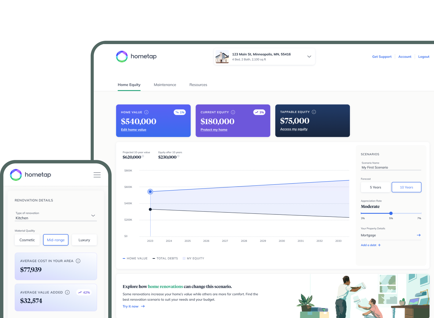Check Your Current And Future Home Value Hometap